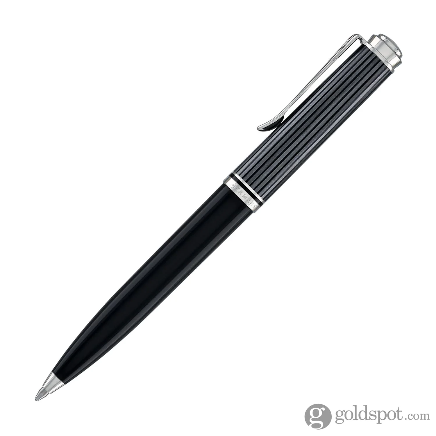 Pelikan Souveran 605 Stresemann Ballpoint Pen in Black Anthracite Stripes - Image 3