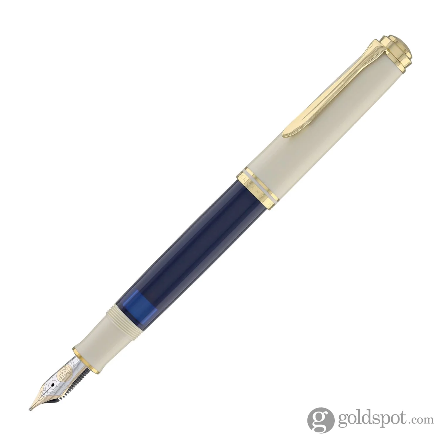 Pelikan Souveran 800 Fountain Pen in Cream Blue - Special Edition - Image 3