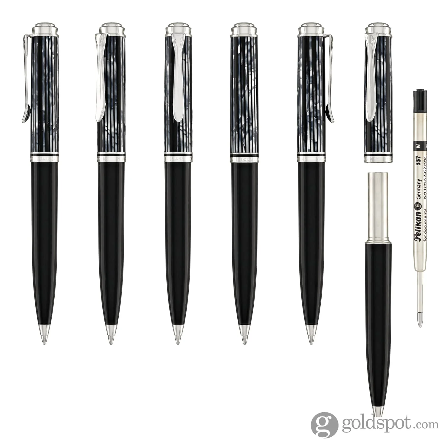 Pelikan Souveran K605 Ballpoint Pen in Tortoiseshell & Black - Image 6