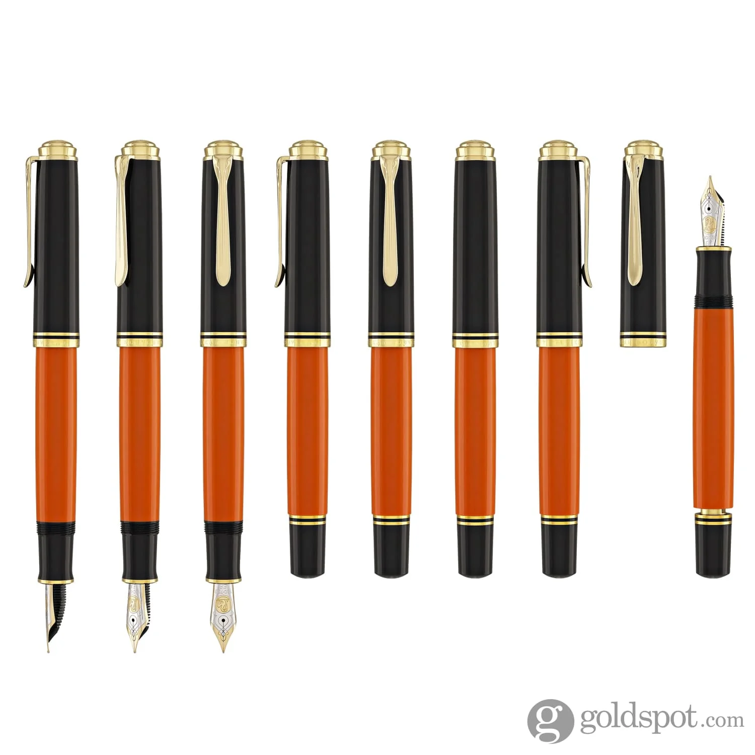 Pelikan Souveran M800 Fountain Pen in Burnt Orange - Image 8