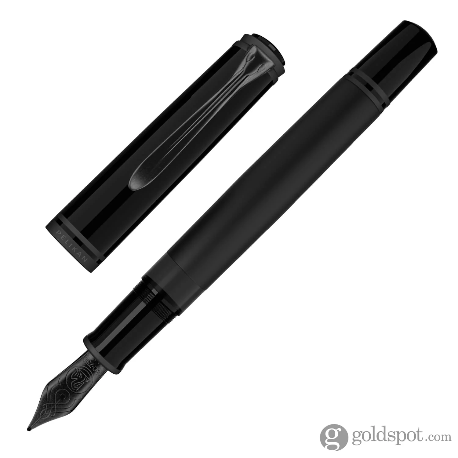 Pelikan Souverän M809 Fountain Pen in Black Matte - 18K Gold Nib - Image 4