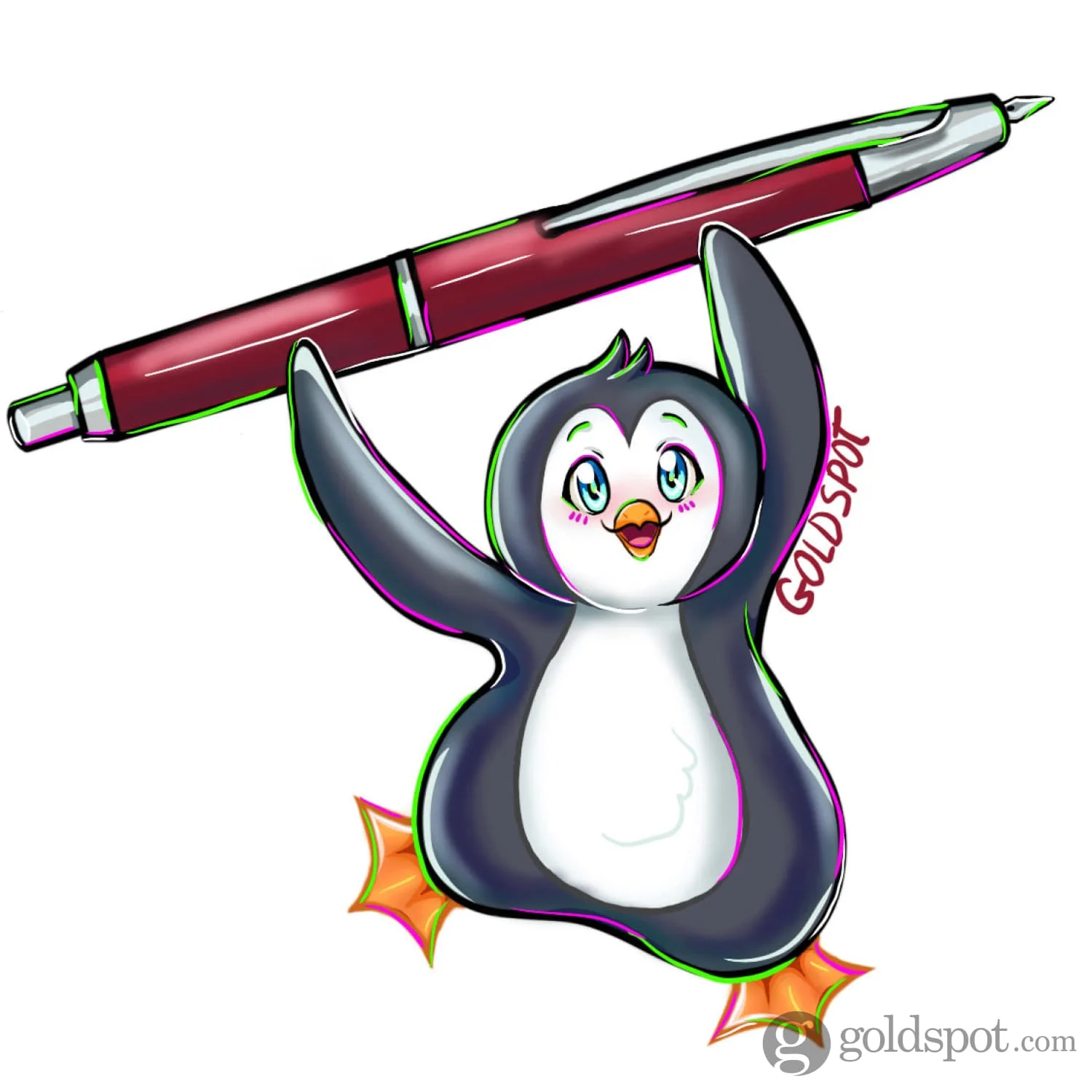 Pen-Guin Sticker - Image 2