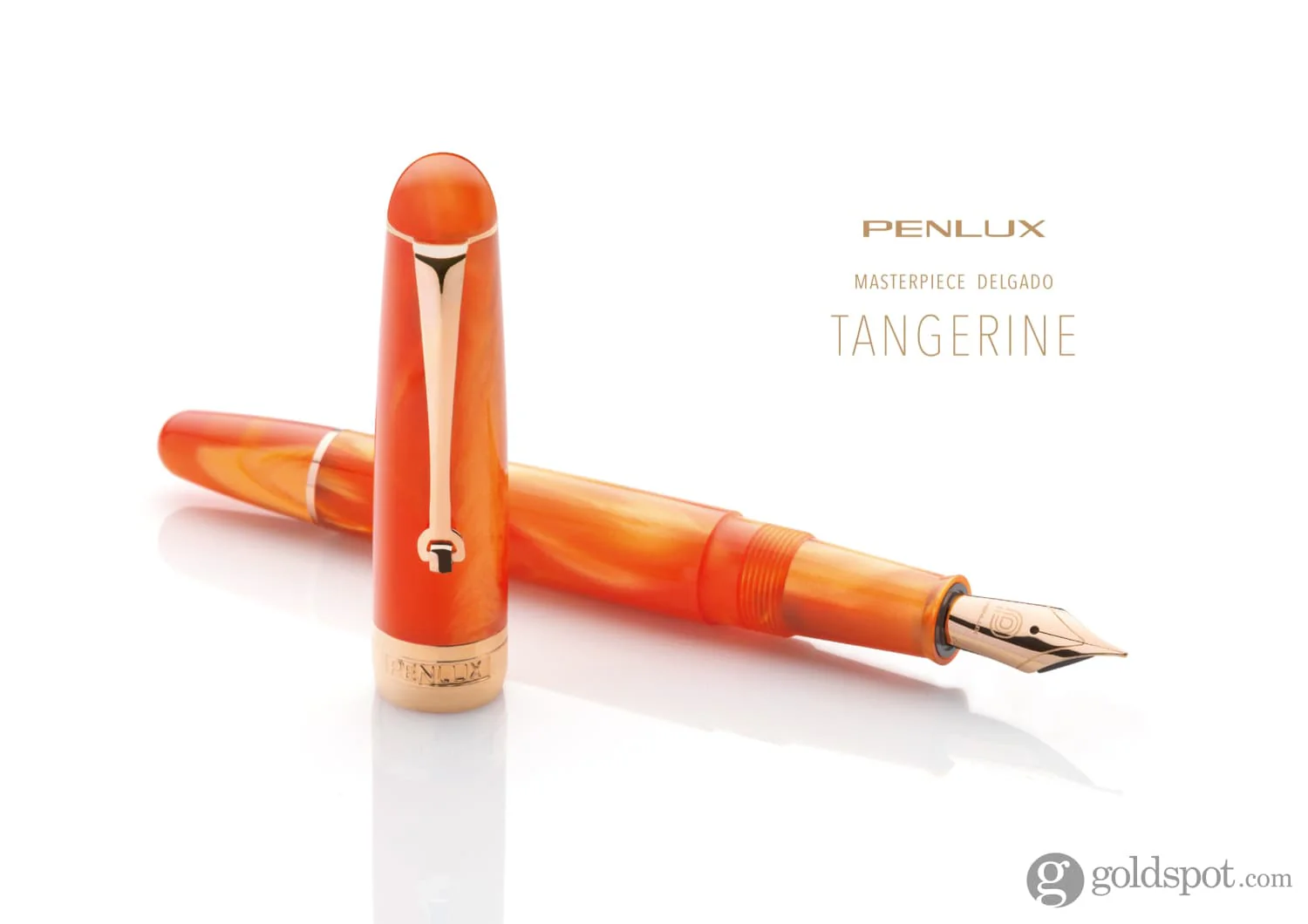 Penlux Masterpiece Delgado Fountain Pen in Tangerine - Image 11