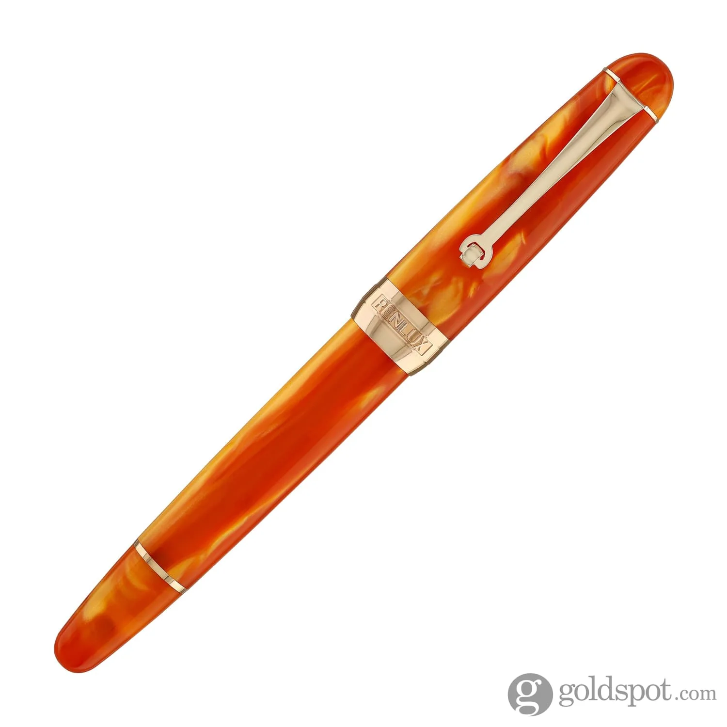 Penlux Masterpiece Delgado Fountain Pen in Tangerine - Image 2