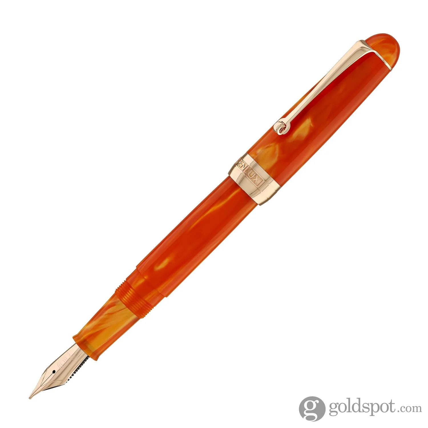 Penlux Masterpiece Delgado Fountain Pen in Tangerine - Image 4