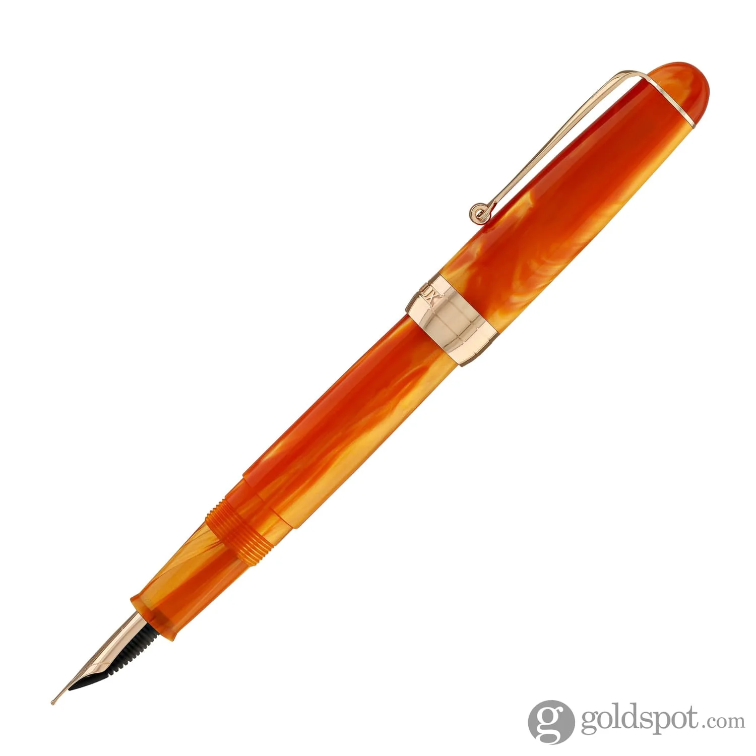 Penlux Masterpiece Delgado Fountain Pen in Tangerine - Image 5