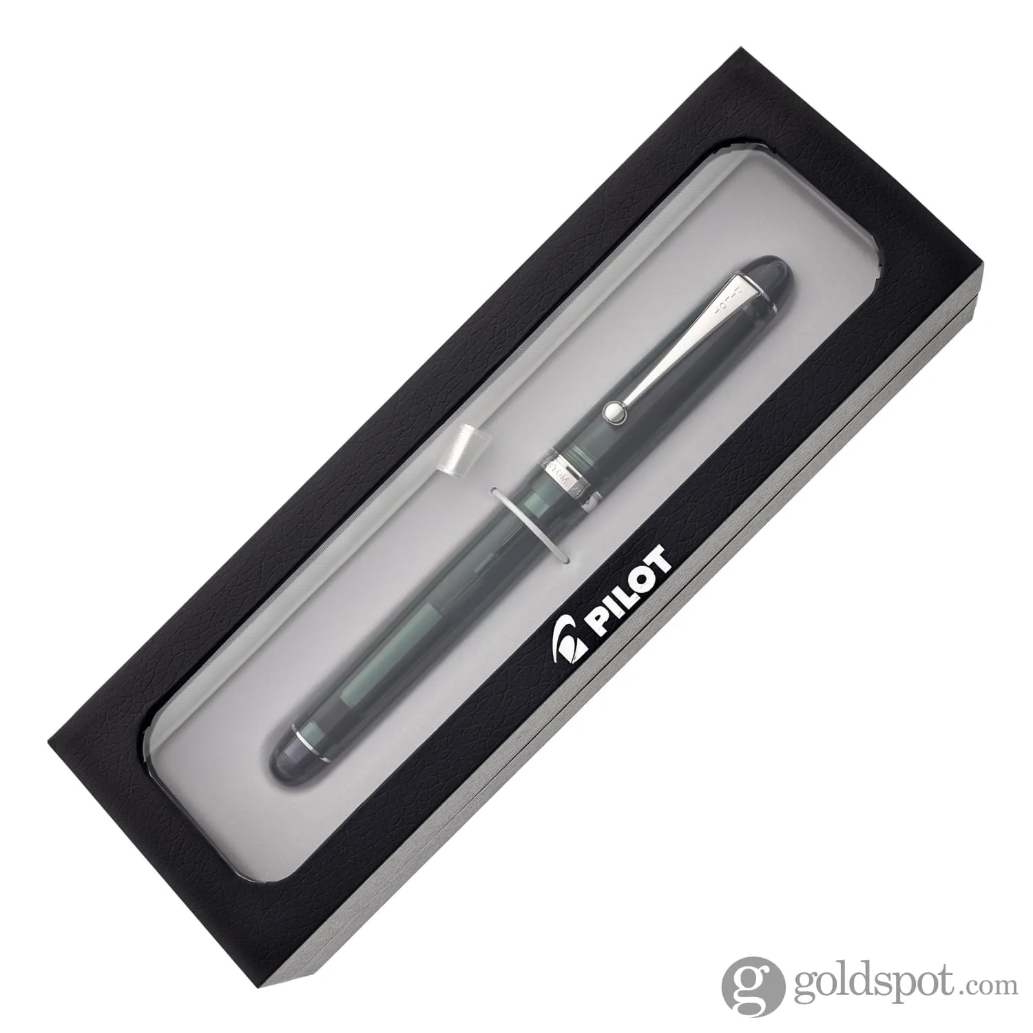 Pilot Custom 74 Fountain Pen in Forest Green with Silver Trim - 14kt Gold Nib - Image 9