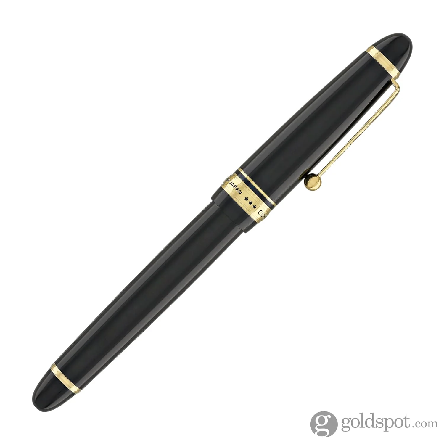 Pilot Custom 743 Fountain Pen in Black with Gold trim - 14kt Gold - Image 9