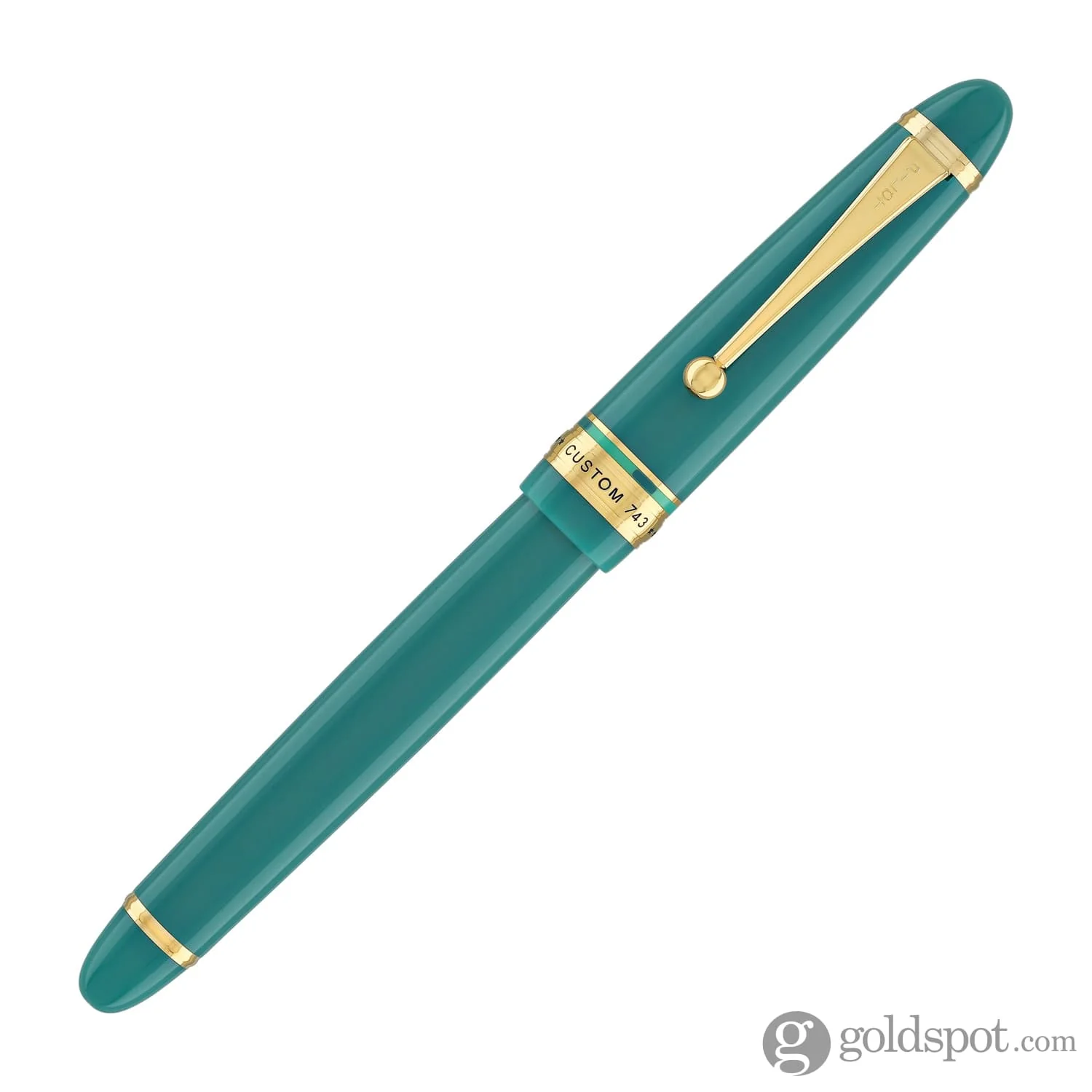 Pilot Custom 743 Fountain Pen in Verdigris (Green) - 14K Gold - Image 4