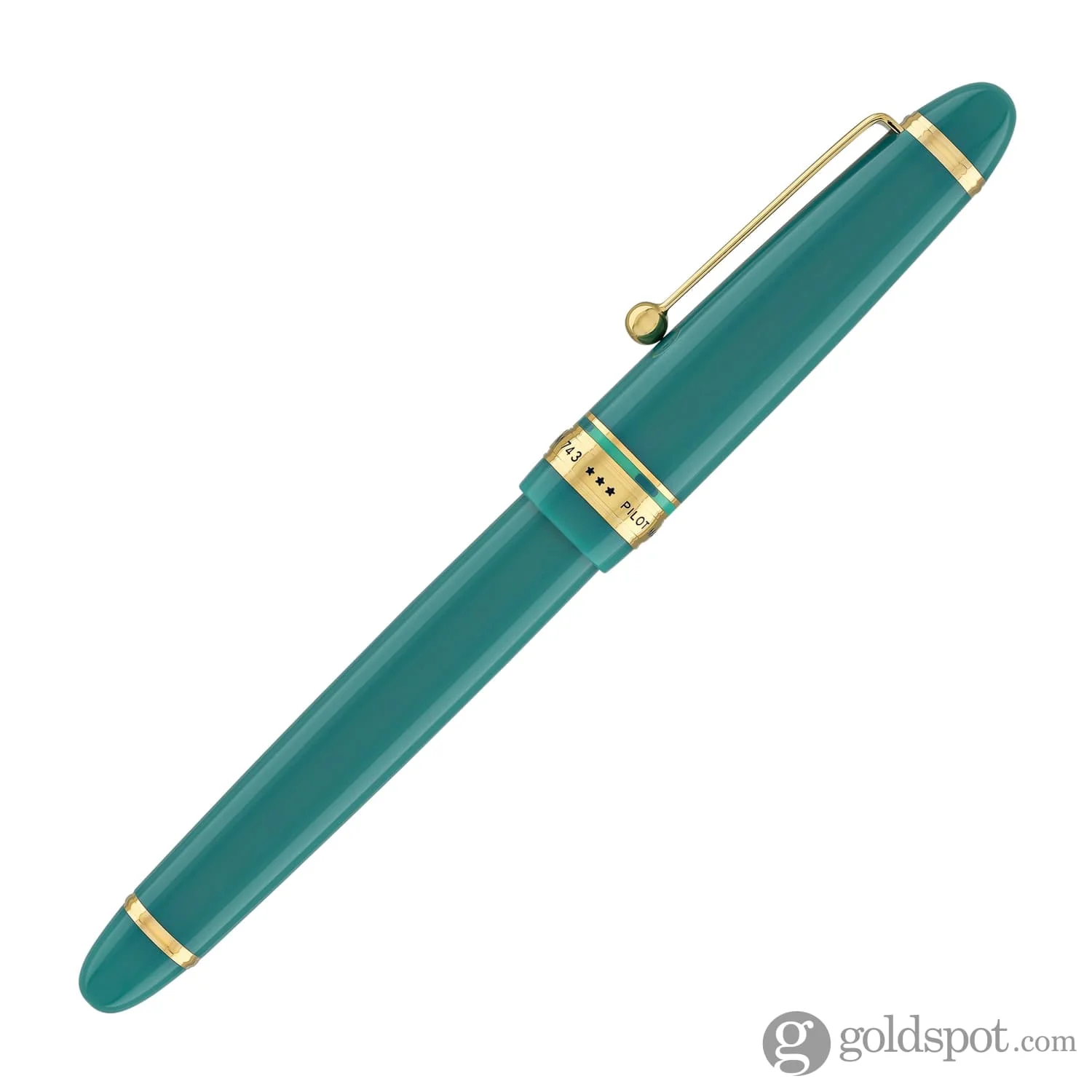 Pilot Custom 743 Fountain Pen in Verdigris (Green) - 14K Gold - Image 5