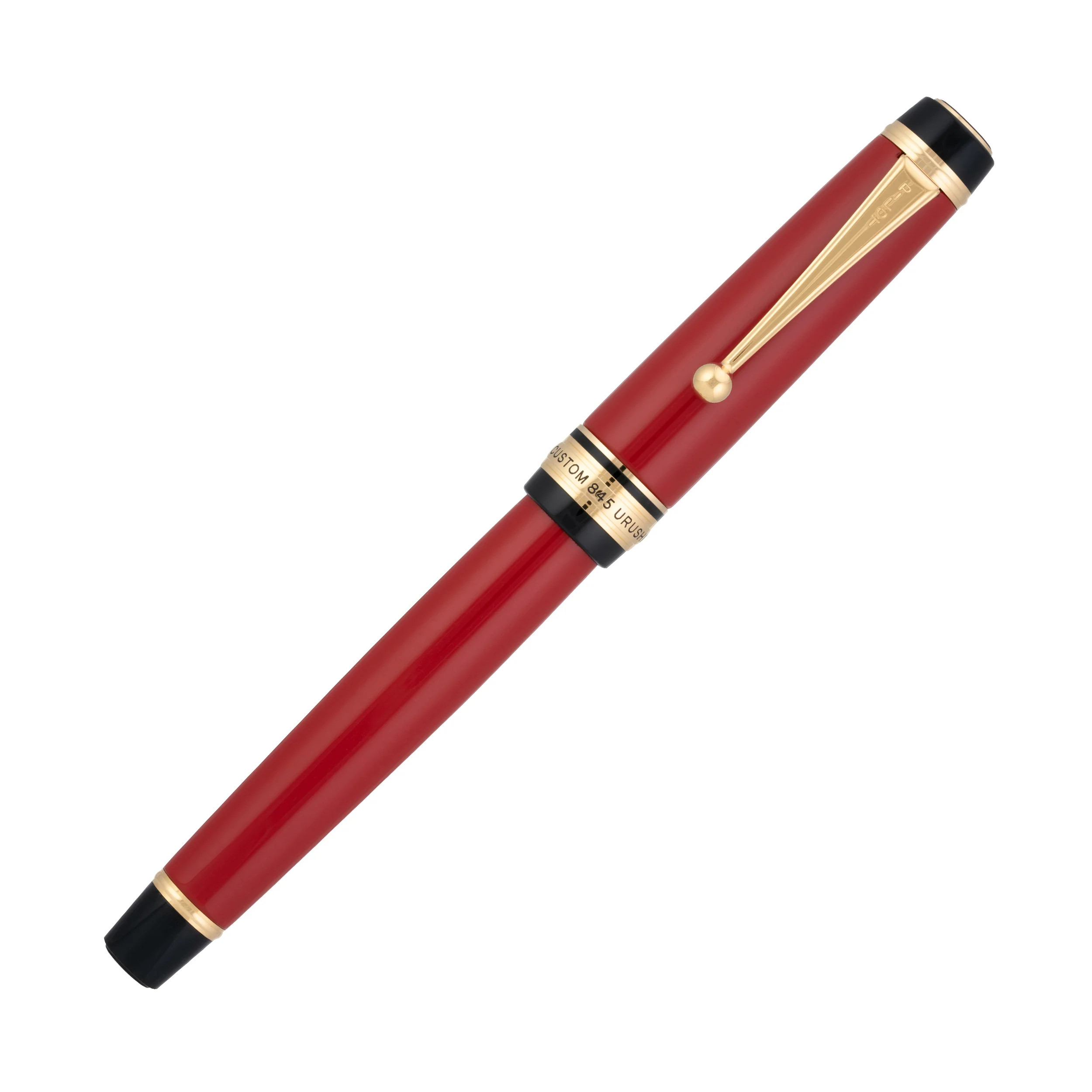 Pilot Custom 845 Fountain Pen in Vermillion Urushi - Image 2