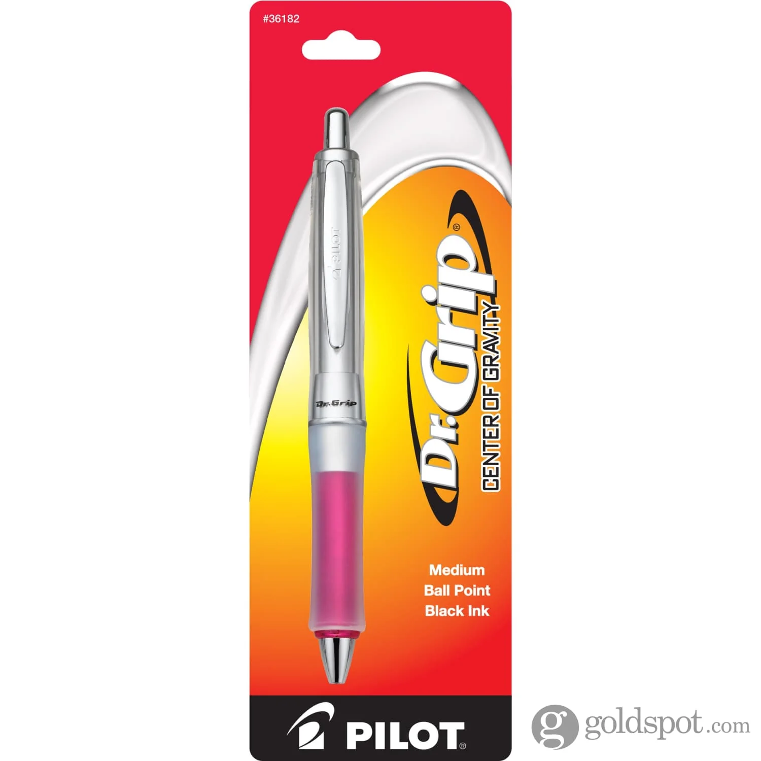 Pilot Dr. Grip Center of Gravity Retractable Ballpoint Pen in Pink - Medium Point - Image 2