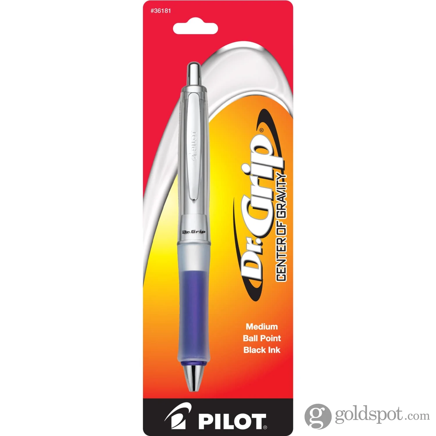 Pilot Dr. Grip Center of Gravity Retractable Ballpoint Pen in Violet Blue - Medium Point - Image 2