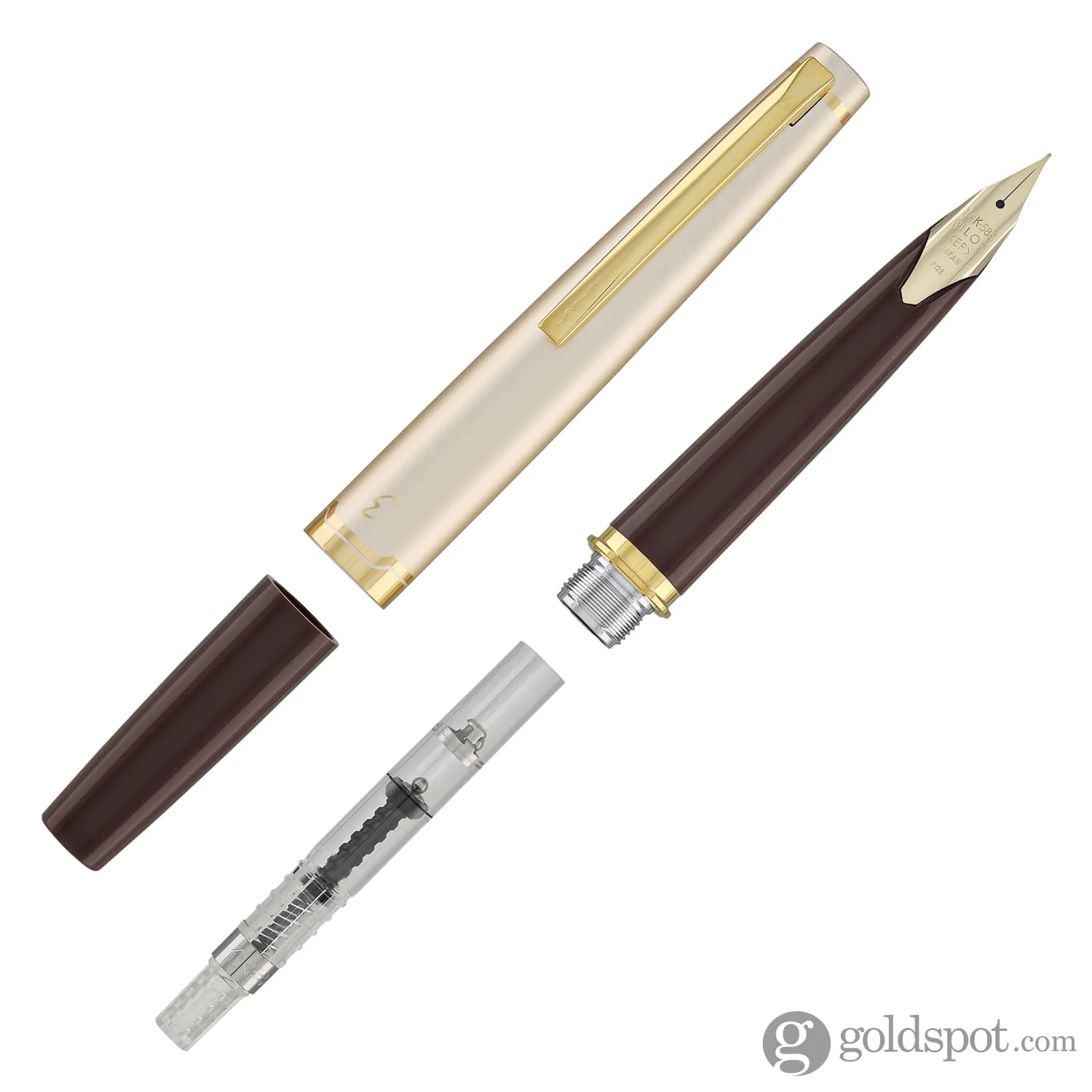 Pilot E95s Fountain Pen in Burgundy & Ivory - Image 7