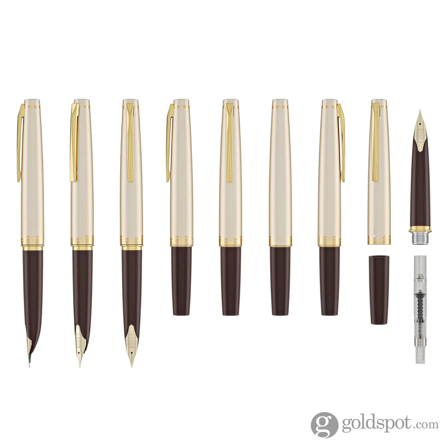 Pilot E95s Fountain Pen in Burgundy & Ivory - Image 8