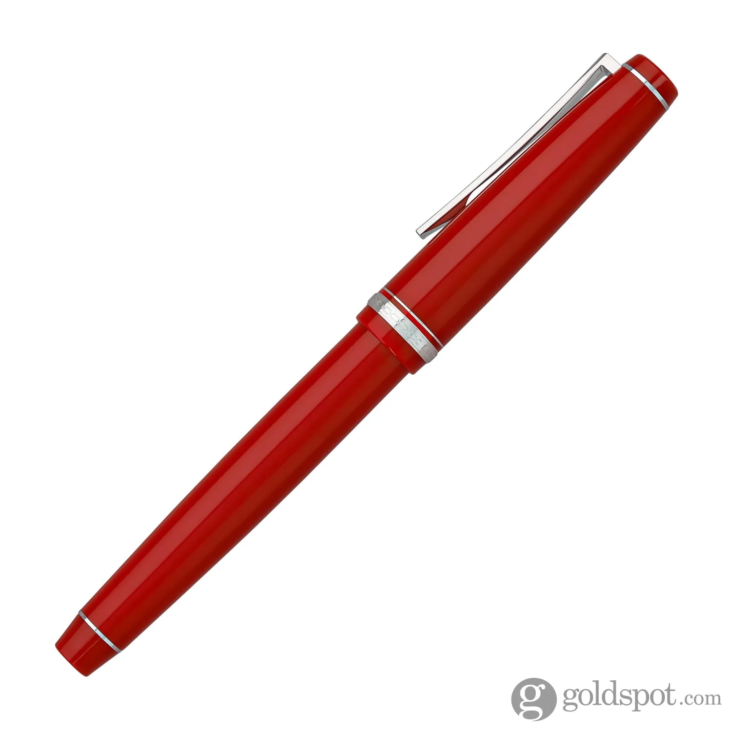 Pilot Falcon Fountain Pen in Red & Rhodium - Soft Flexible - Image 5
