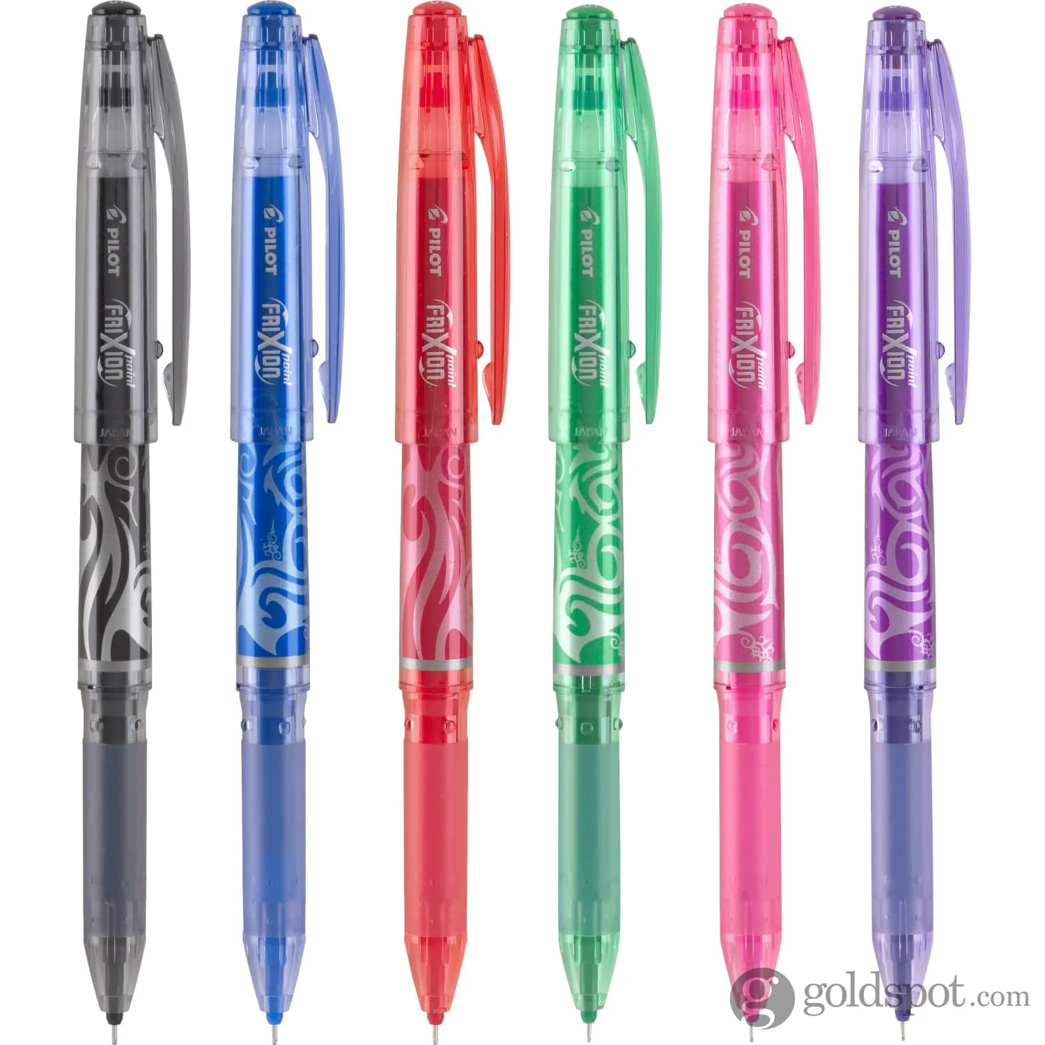 Pilot FriXion Erasable Gel Pens in Assorted Colors - Extra Fine Point - Pack of 6 - Image 2
