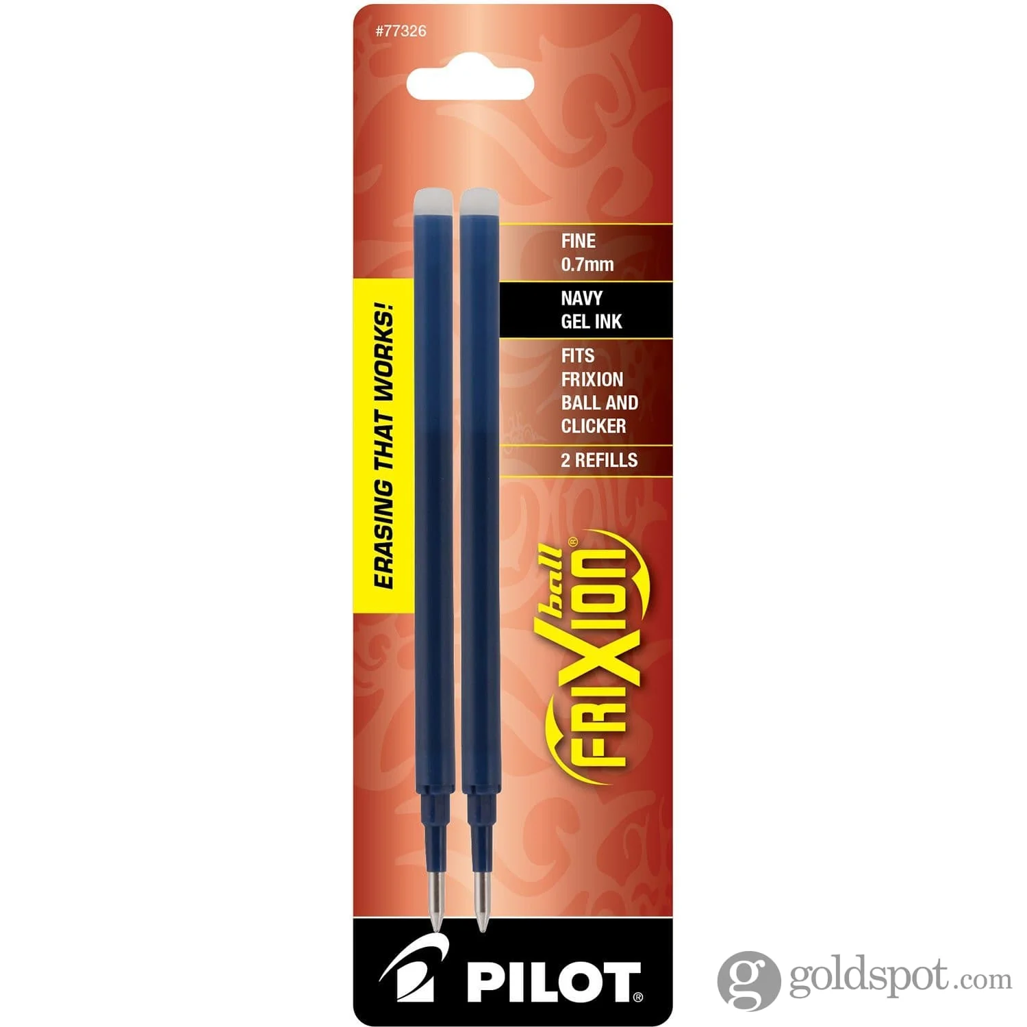 Pilot FriXion Gel Ink Pen Refill in Navy, Fine Point - Pack of 2 - Image 2