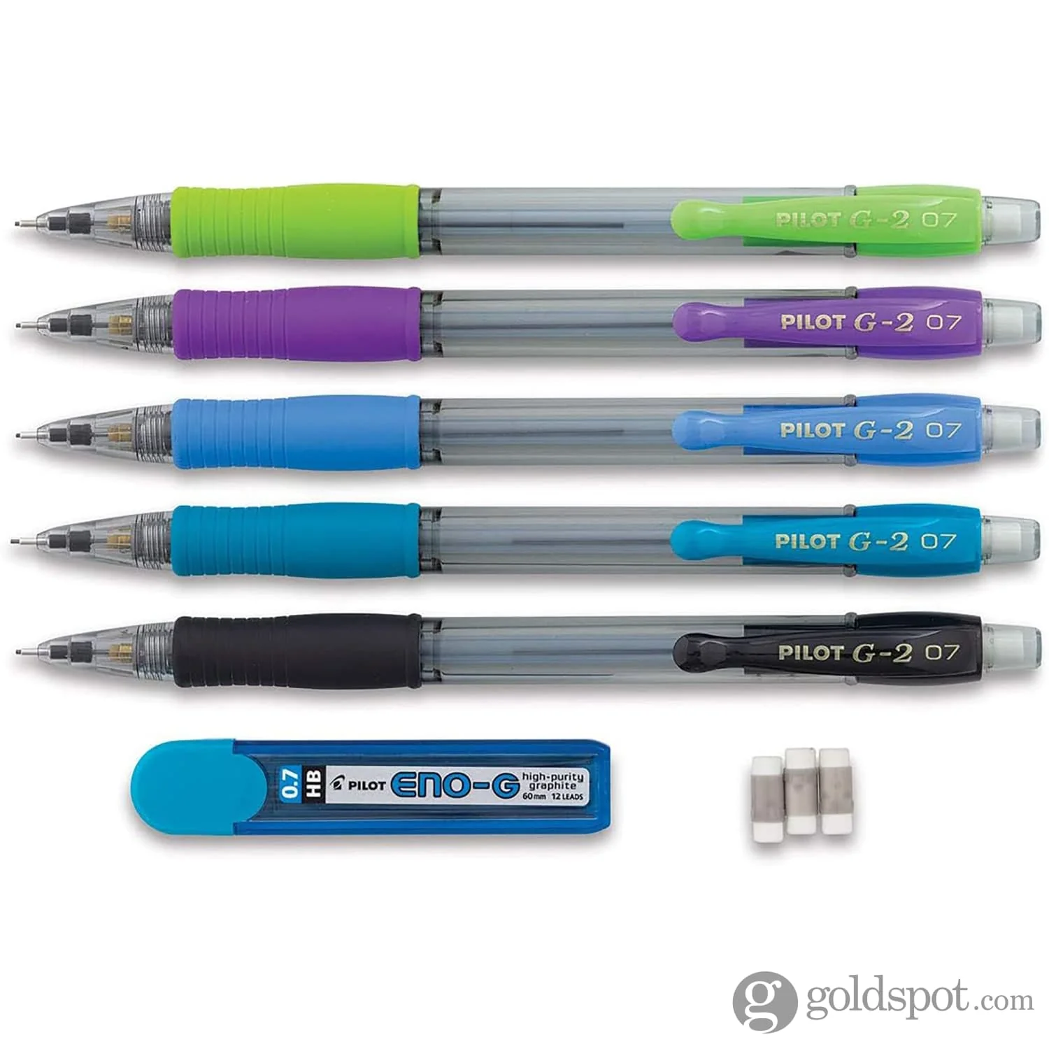 Pilot G2 Mechanical Pencils in Assorted Colors - Fine Point - Pack of 5 - Image 2