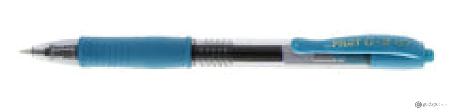 Pilot G2 Retractable Premium Gel Ink Pen in Turquoise - Fine Point - Image 2