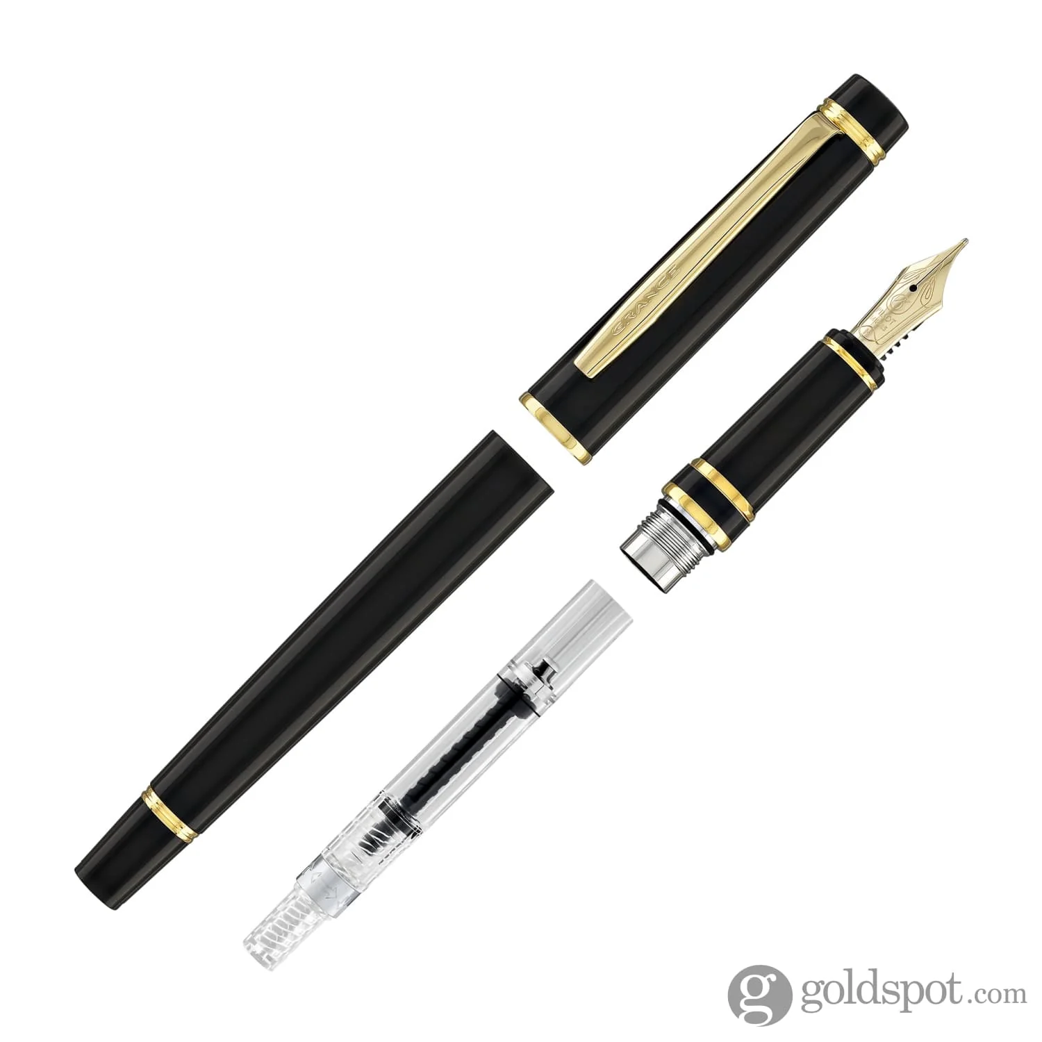 Pilot Grance Fountain Pen in Classic Black - 14k Gold Nib - Image 6