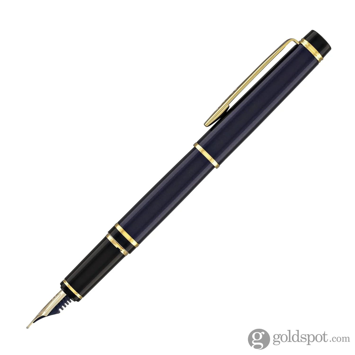 Pilot Grance Fountain Pen in Deep Navy Blue - 14k Gold Nib - Image 3