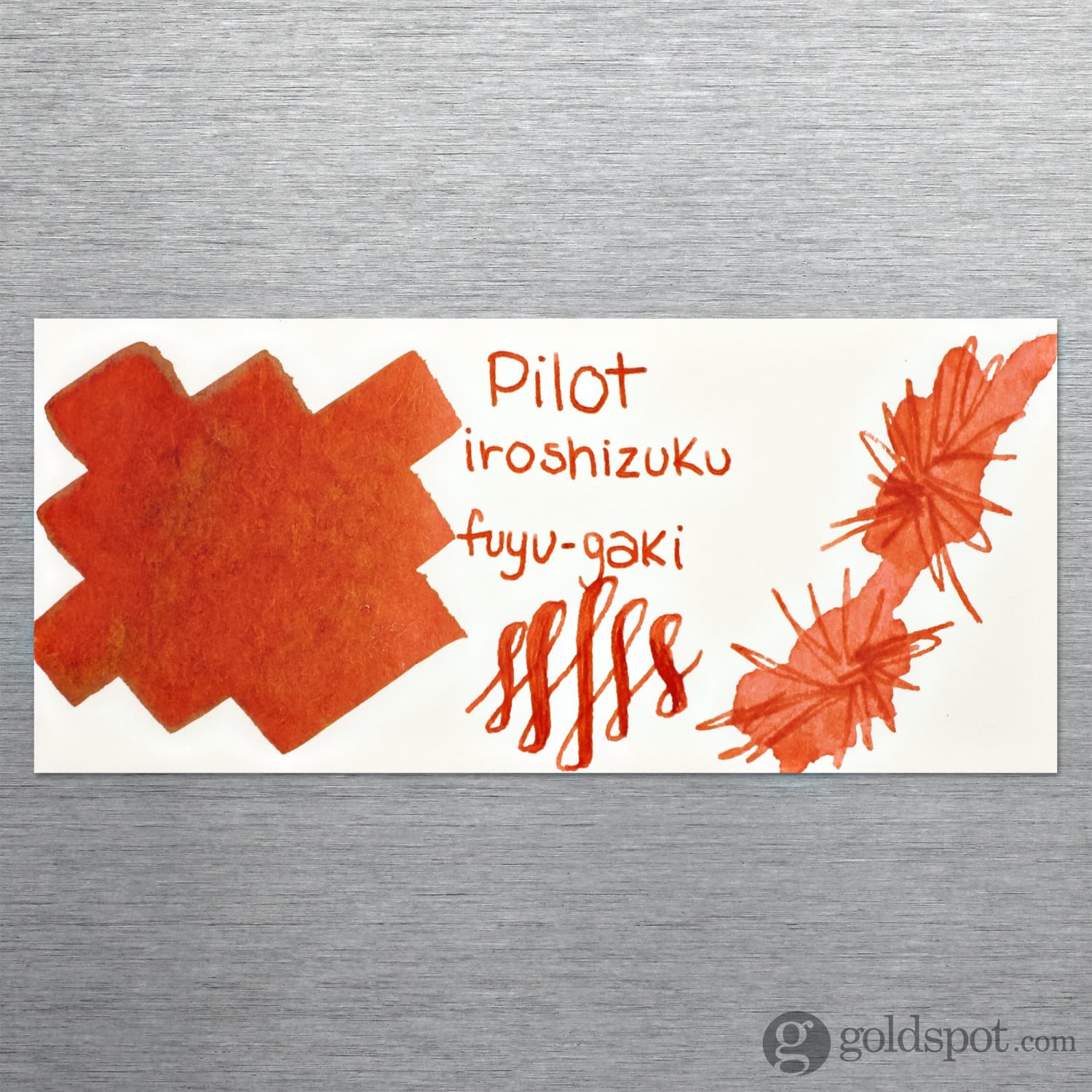 Pilot Iroshizuku Bottled Ink in Fuyu-Gaki Ink (Deep Orange) - 50 mL - Image 2