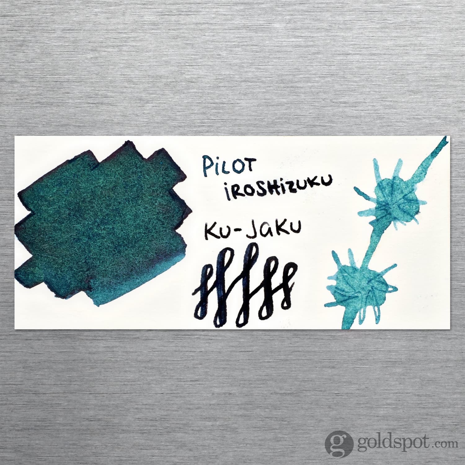 Pilot Iroshizuku Bottled Ink in Ku-Jaku Ink (Peacock) - 50 mL - Image 2