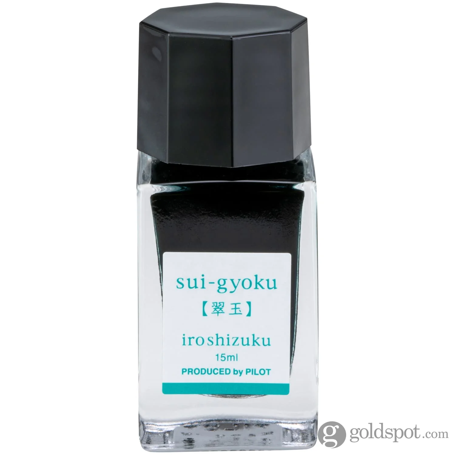 Pilot Iroshizuku Mini Bottled Ink in Sui-Gyoku (Emerald Gemstones) - 15 mL - Image 2
