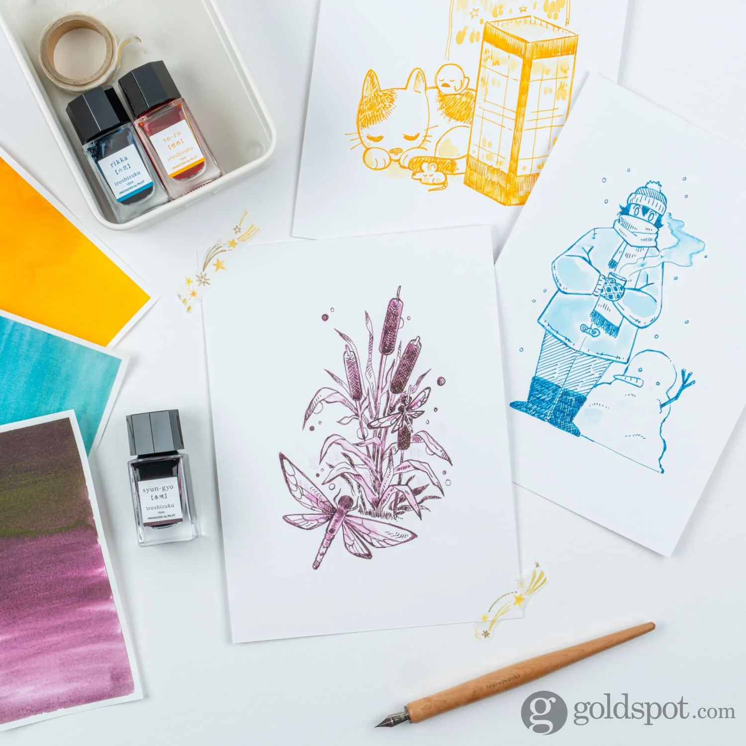 Pilot Iroshizuku Mini Bottled Ink in To-Ro (Warm Lantern)  - 15 mL - Image 4