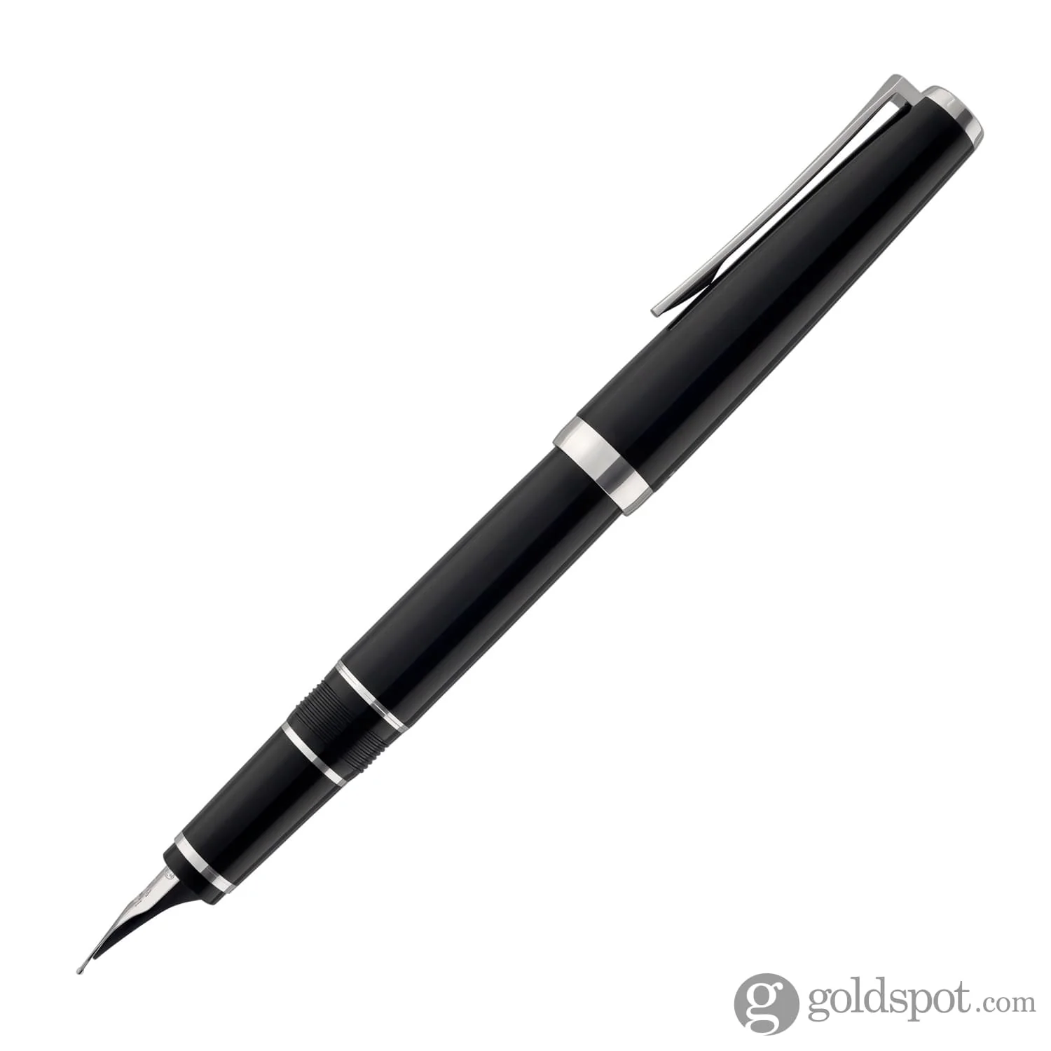 Pilot Metal Falcon Fountain Pen in Black - Soft Flexible - Image 3