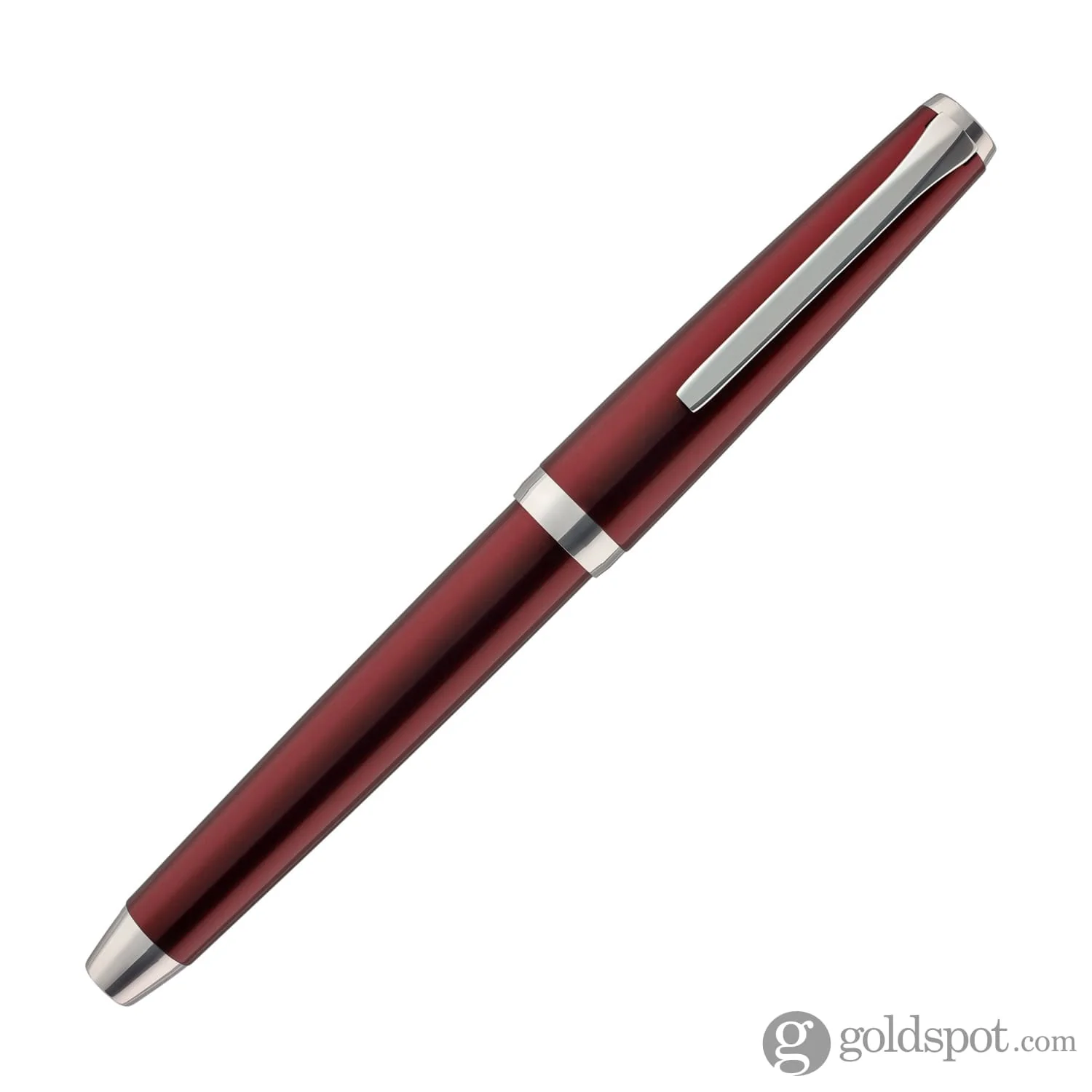 Pilot Metal Falcon Fountain Pen in Burgundy - Soft Flexible - Image 4