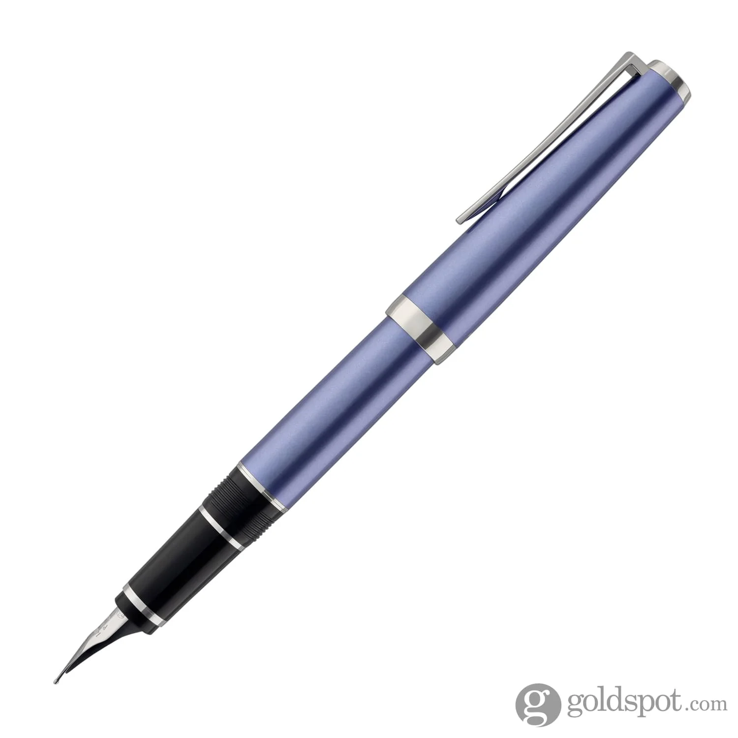 Pilot Metal Falcon Fountain Pen in Sapphire - 14K Gold Soft Flexible - Image 3