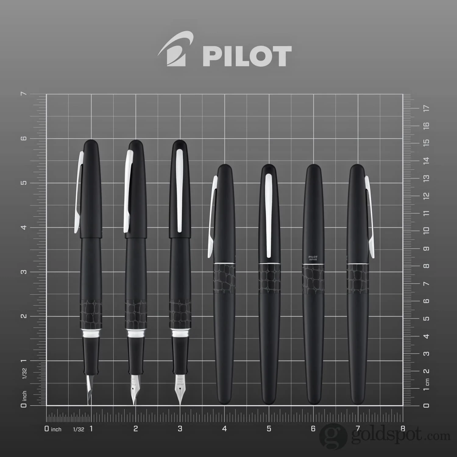 Pilot Metropolitan Animal Fountain Pen in Crocodile Matte Black - Image 8