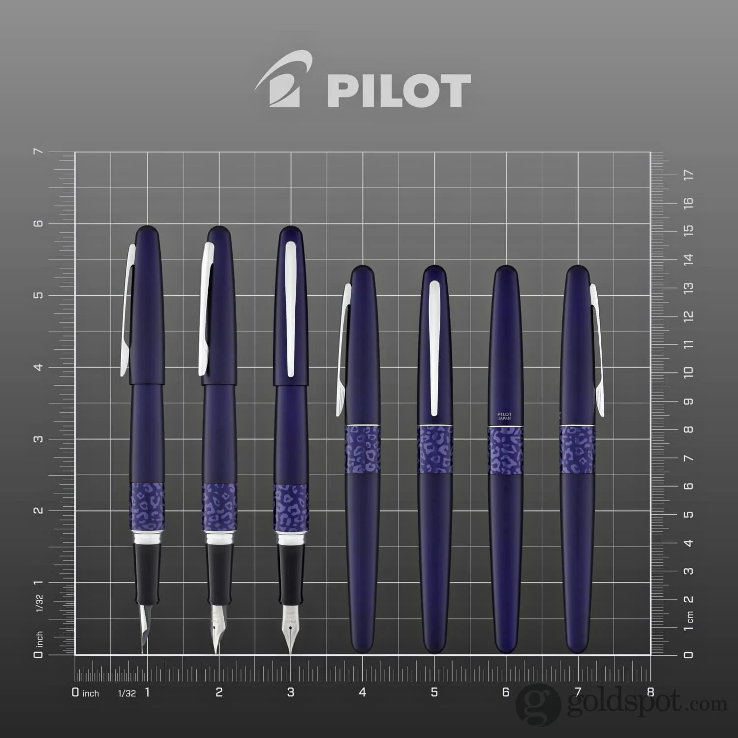 Pilot Metropolitan Animal Fountain Pen in Leopard Matte Violet - Image 8