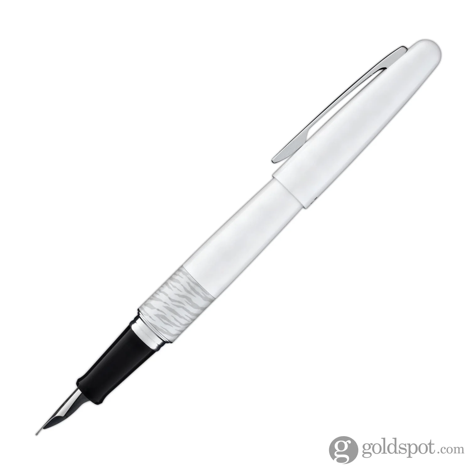 Pilot Metropolitan Animal Fountain Pen in Tiger Matte White - Image 3