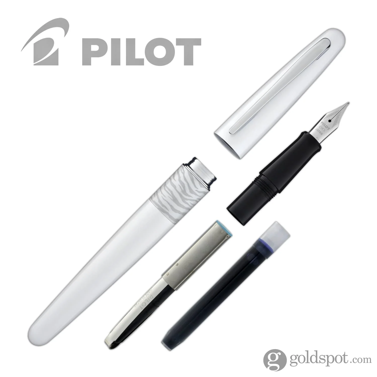 Pilot Metropolitan Animal Fountain Pen in Tiger Matte White - Image 7