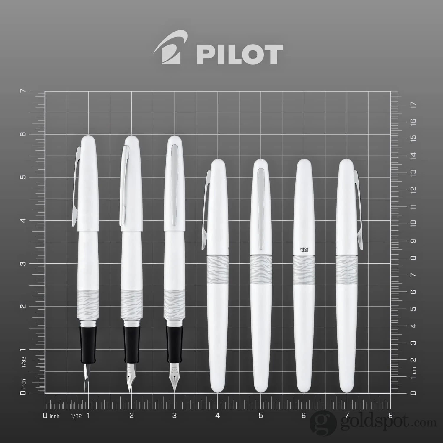 Pilot Metropolitan Animal Fountain Pen in Tiger Matte White - Image 8