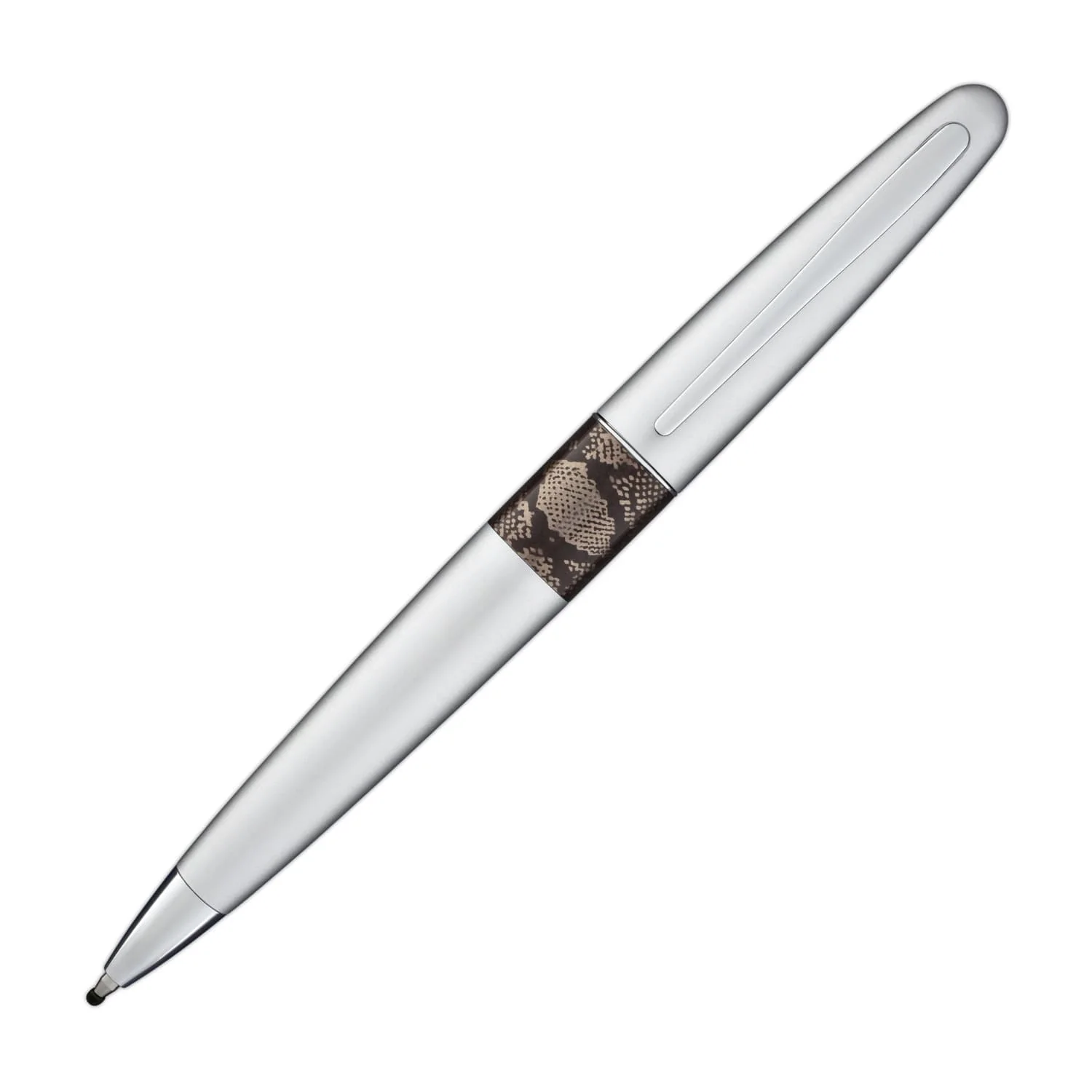 Pilot Metropolitan Animal Ballpoint Pen in Python Matte Silver