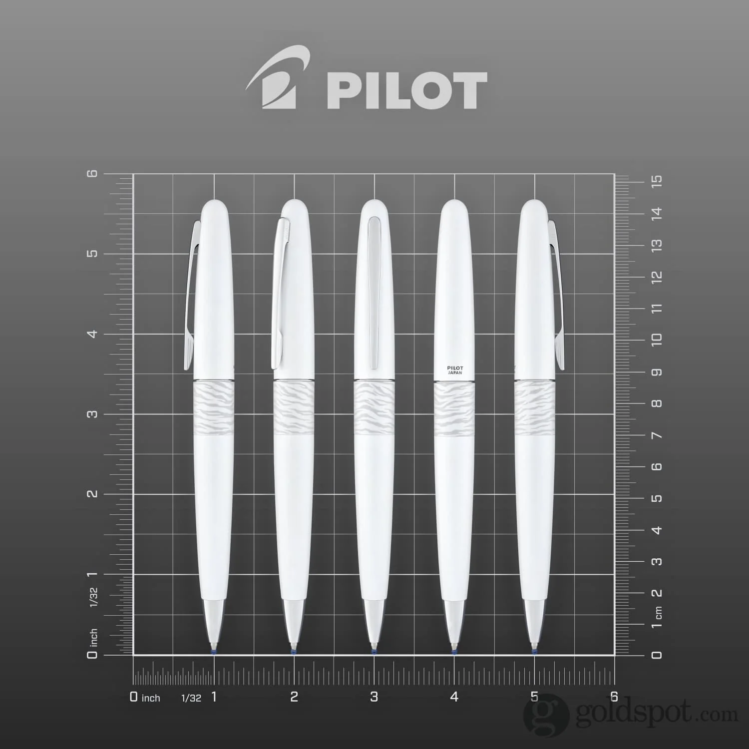 Pilot Metropolitan Animal Ballpoint Pen in Tiger Matte White - Image 6