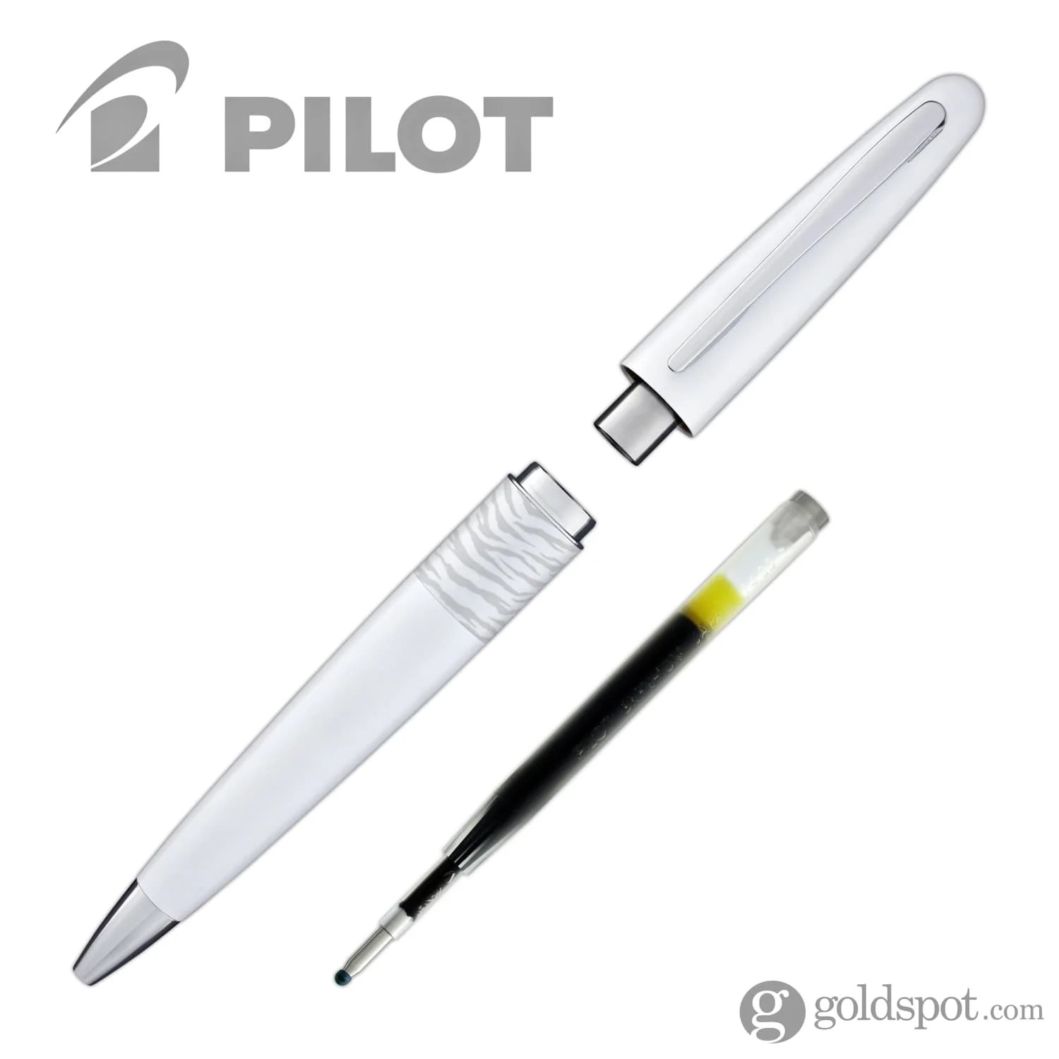 Pilot Metropolitan Animal Ballpoint Pen in Tiger Matte White - Image 7