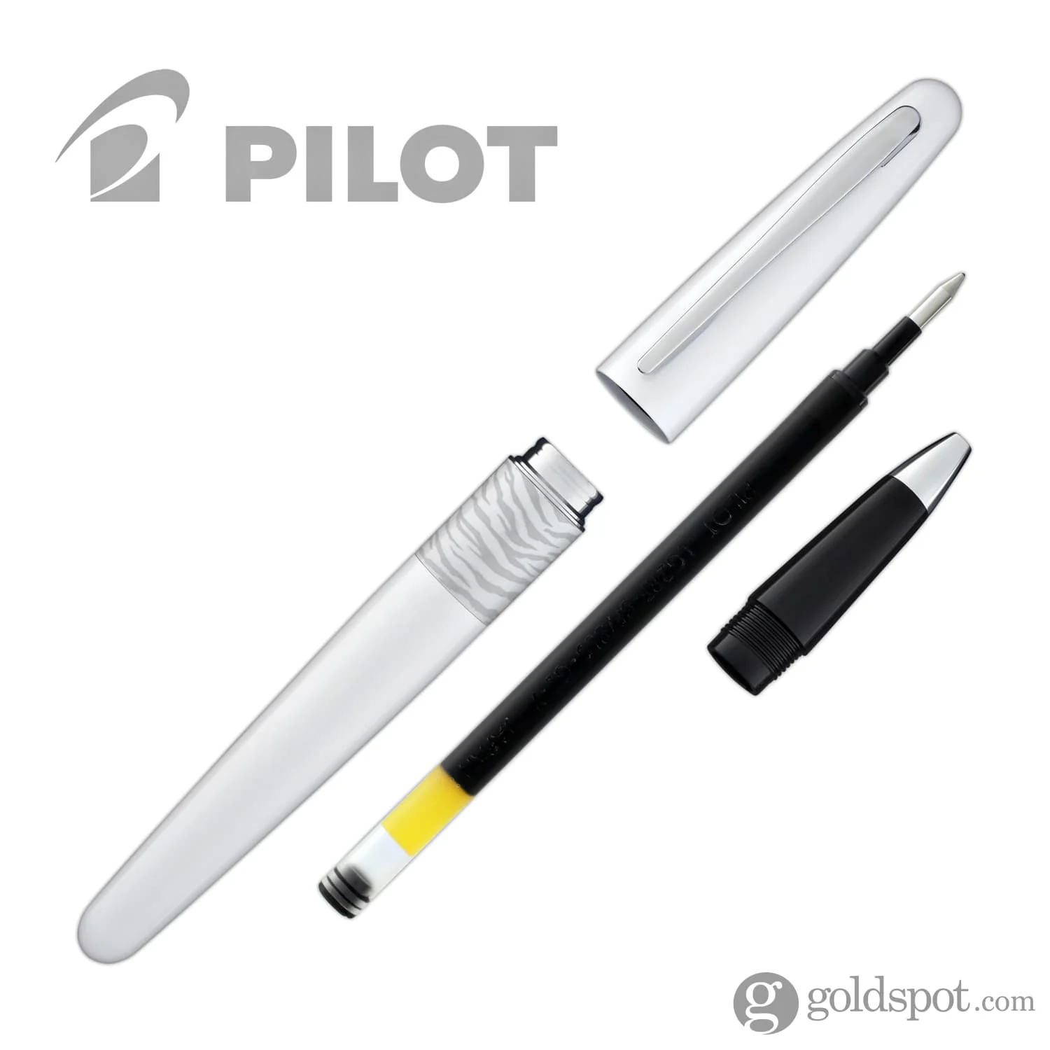Pilot Metropolitan Animal Rollerball Pen in Tiger (Matte White) - Image 7