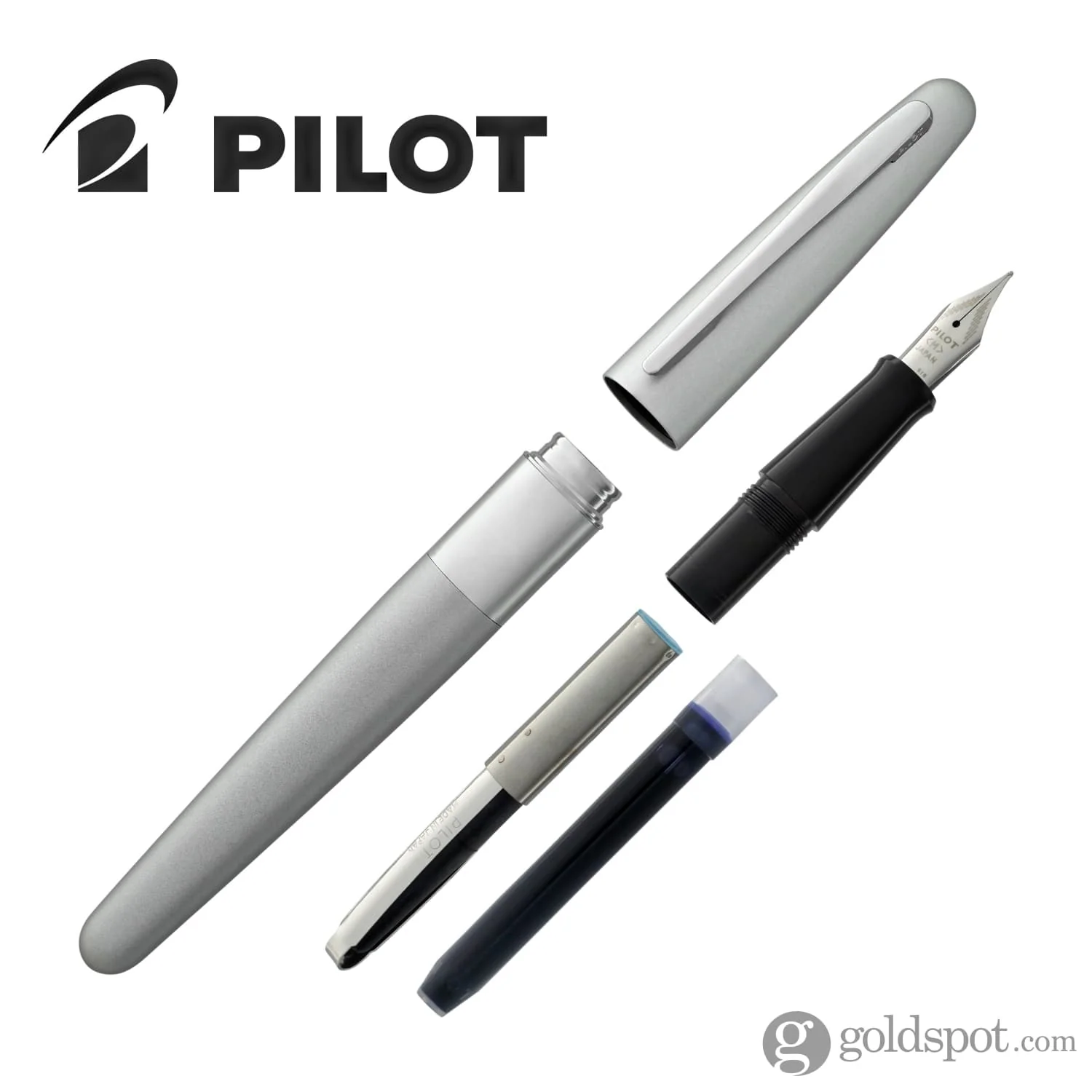 Pilot Metropolitan Fountain Pen in Silver - Medium Point - Image 7