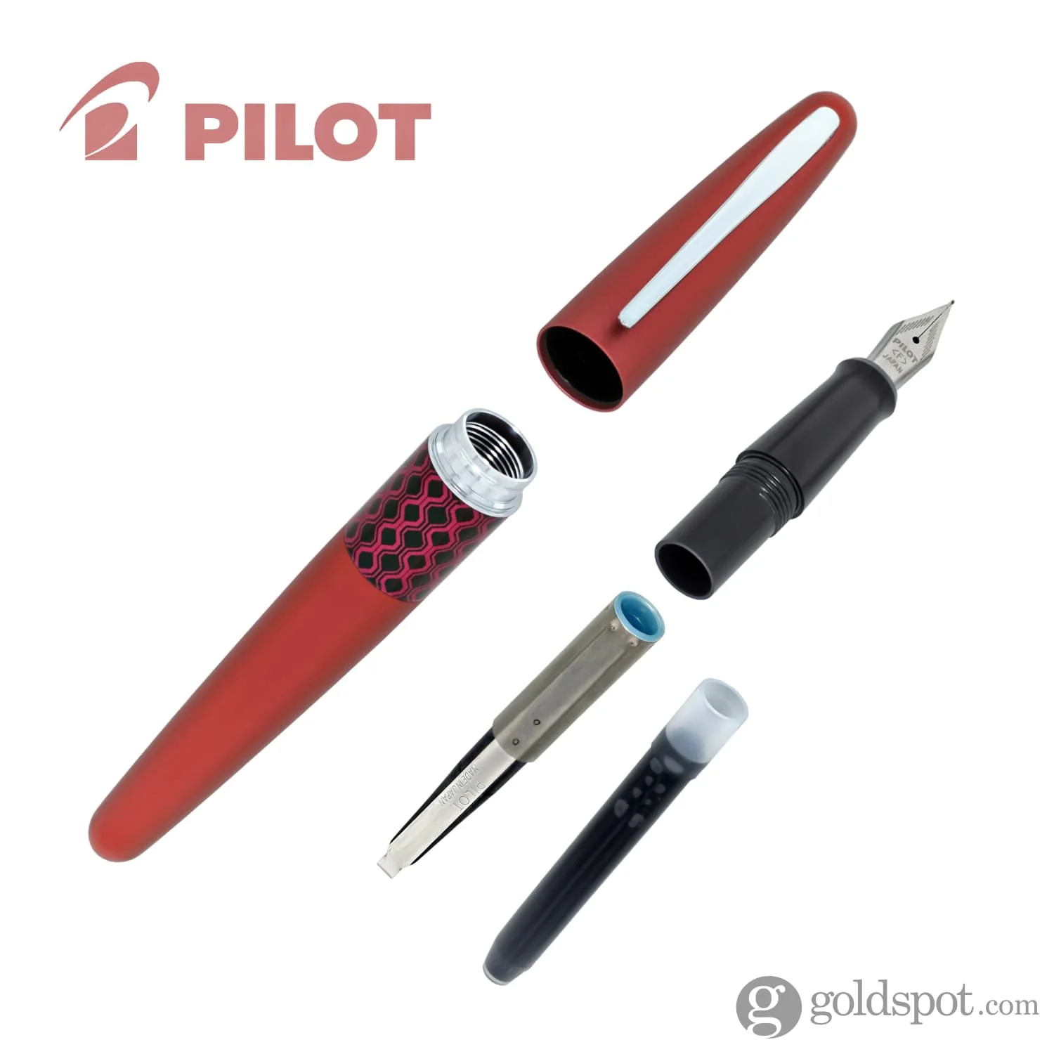 Pilot Metropolitan Retro Pop Fountain Pen in Red - Image 5