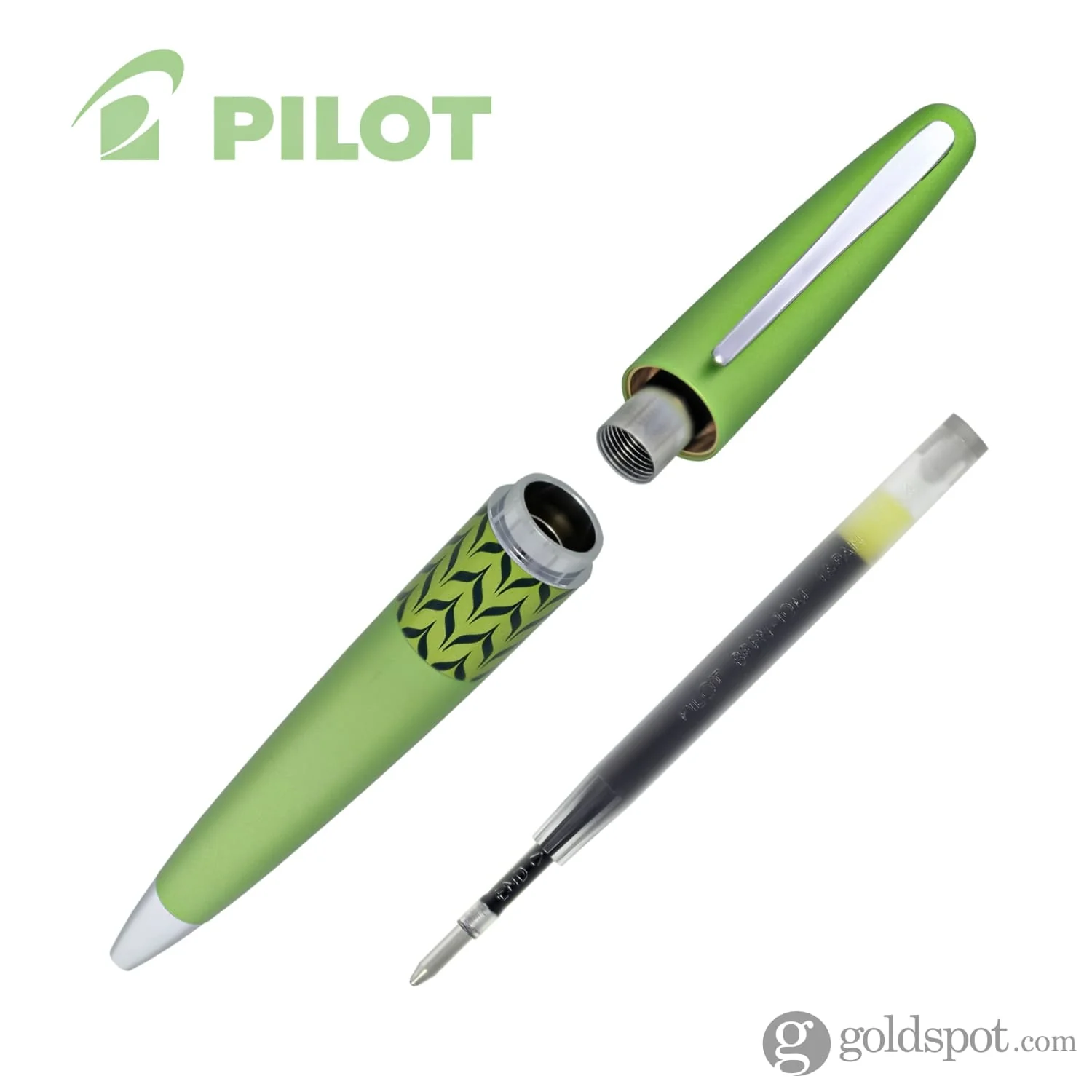 Pilot Metropolitan Retro Pop Ballpoint Pen in Green - Image 3