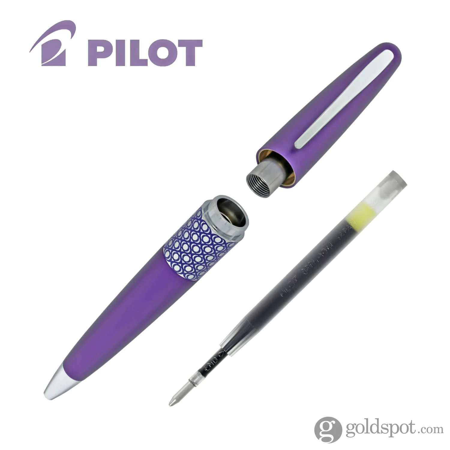 Pilot Metropolitan Retro Pop Ballpoint Pen in Purple - Image 3