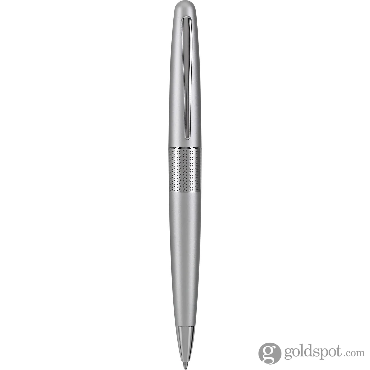 Pilot Metropolitan Ballpoint Pen in Silver with Zig Zag Pattern - Image 2