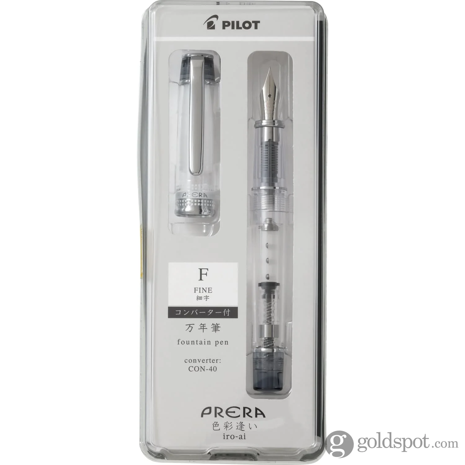 Pilot Prera Clear Fountain Pen in Black - Image 10