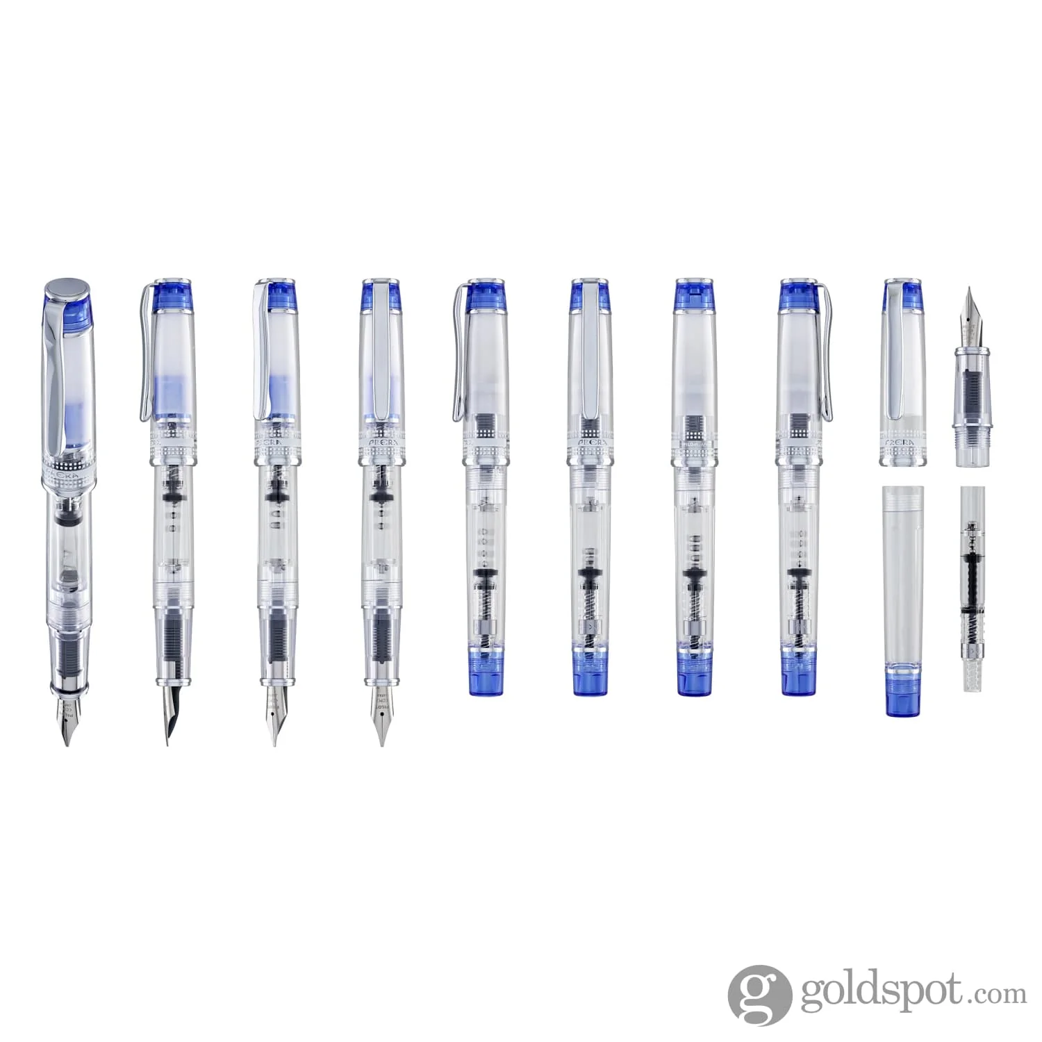 Pilot Prera Clear Fountain Pen in Blue - Image 9