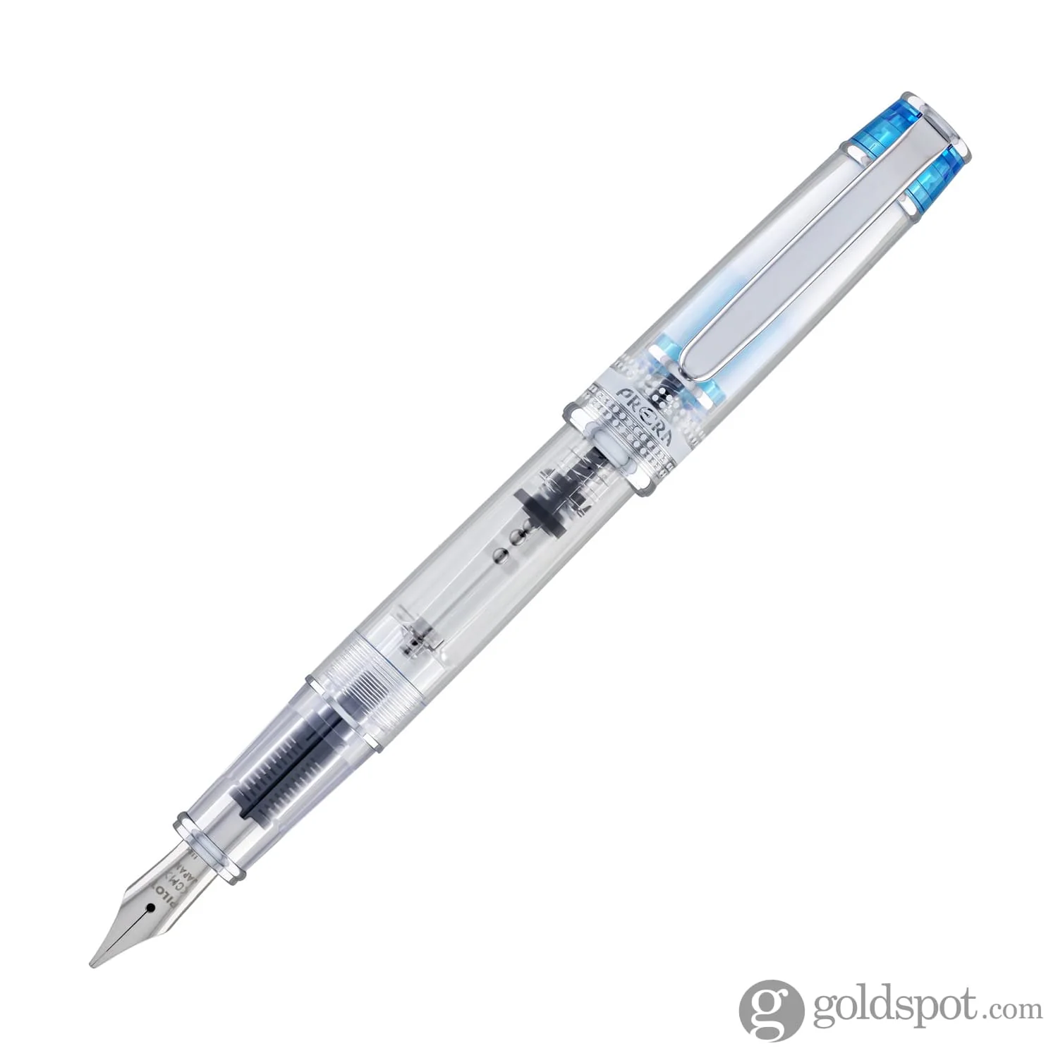 Pilot Prera Clear Fountain Pen in Light Blue - Image 3